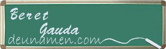 Beret Gauda Visitenkarte